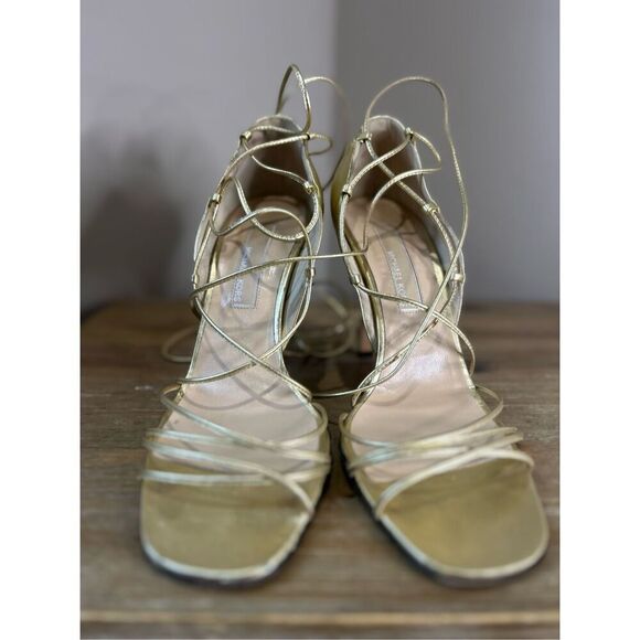 Michael Kors gold strap heels - Picture 7 of 11
